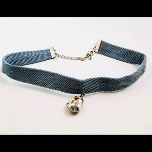 Denim pendant Chocker NEW
